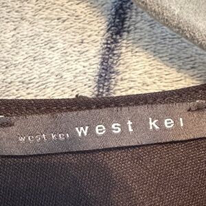 West Kei Black on Black pock-a-dot Top